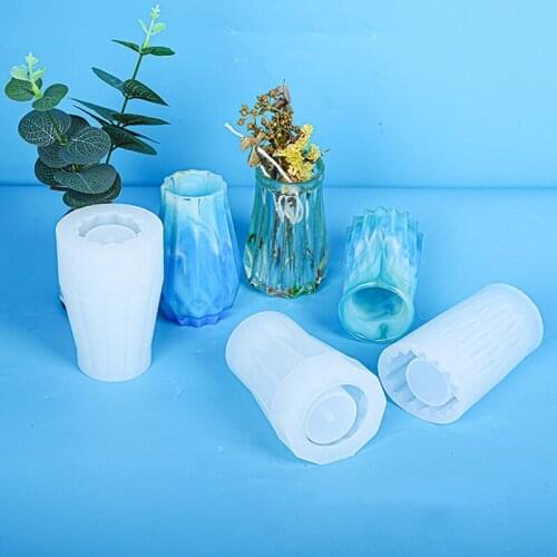 Vases Silicone Mold Concrete Flower Pot Vase Mold Resin Casting Molds For DIY Crafts Home Decorative Mould