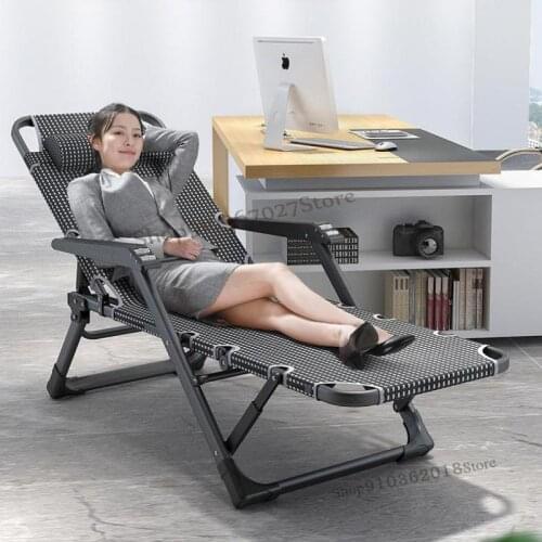 Recliner folding lunch break siesta sheet person office home escort adult simple portable multifunctional beach chair