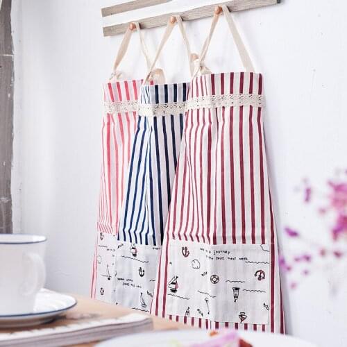 Fabric Apron Korean Fashion Kitchen Sleeveless Apron Unisex Simple Cotton Adult Apron