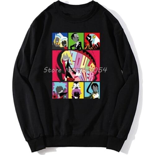 Men Hoodie Lets Get Neon (Soul Eater) hoodies Women Spring Autumn Men Pullover Sweatshirts Harajuku Streetwear