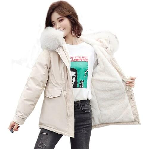 Trending Products Youth clothing Women short winter jacket with fur Down cotton Super warm Womens cotton jacket Free shipping