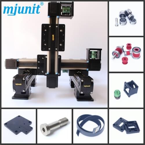 Toothed belt drive rail manufacturer 24vdc actuator linear motion slider Motorized XYZ axis Nema 17 23 high speed guideway
