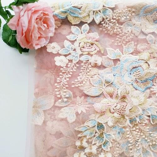 1pc Beautiful Flower Applique Embroidered Sew on Patches For Clothes Dress Fashion Sticker Diy Decoration Repair High Quality