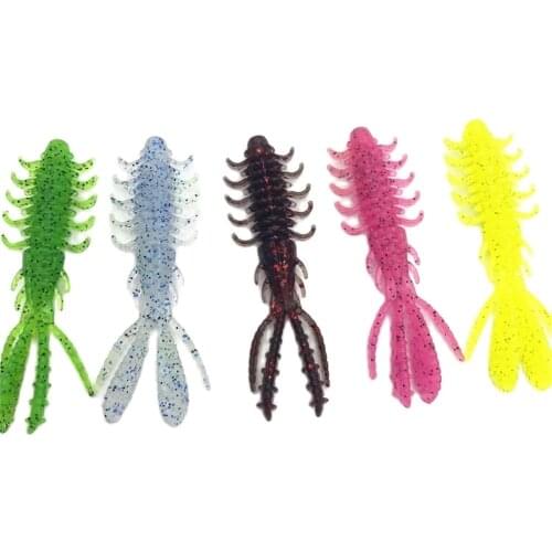 10pcs Fishing Soft Lure Fishing Wobblers Lures Attractive Baits Worm Craws Shrimp Fishing Lure Accessories