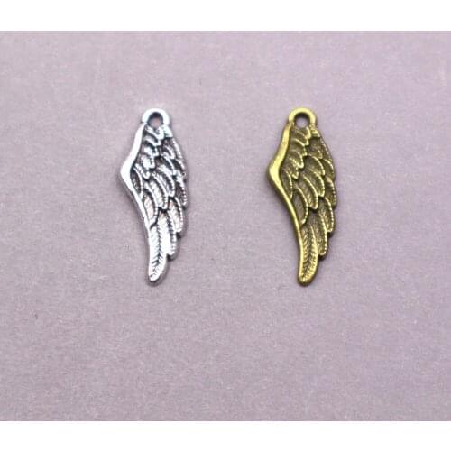 20PCS Antique Silver Angel wings Charms wings Charm pendant DIY Supplies Jewelry Making