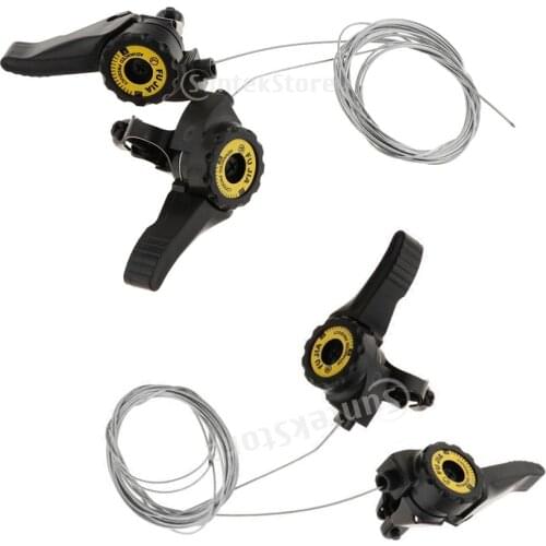 3x 5/6/7Speed Mountain Road Bike Trigger Top Mount Thumb Shifter Bicycle Parts Accessories