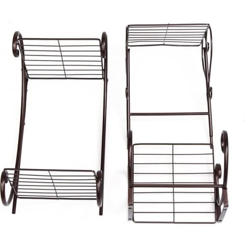 4 Tier Stainless Steel Plant Stand Flower Planter Garden Display Holder Shelf Rack For Home Room Ornaments