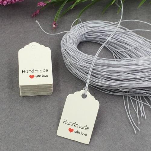 500pcs 30*20mm white Paper Tags Gift Tag Label Decorations Labels Gift Tag Stickers