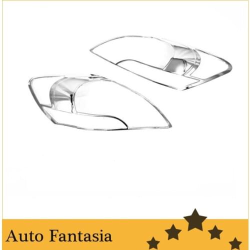 Auto Chrome Parts Chrome Head Light Cover for Toyota Yaris Sedan / Vios 06-09-Free Shipping