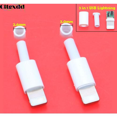 Cltgxdd 4pcs For iphone dock USB plug with chip board male connector welding 2.6 / 3.0 mm Data OTG line interface DIY data cable