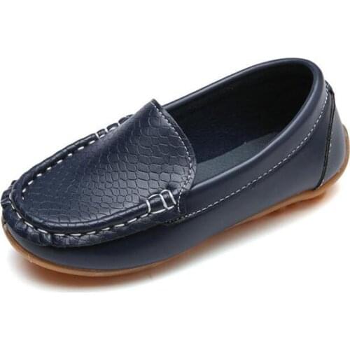 Kids Shoes For Boys Loafers Sneakers Baby Soft Children Shoes Pu Leather Casual Toddler Girls Flats Slip-on Moccasin White Shoes