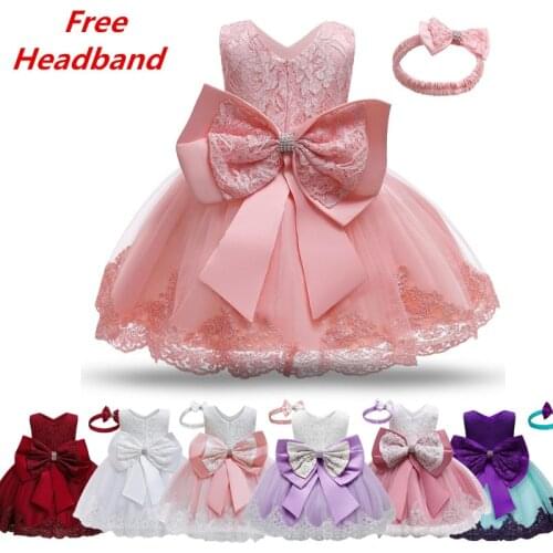 1st Birthday Party Baby Girl Clothes Infant Girls Baptism Dress 1-5 Years Princess Pageant Kids Dresses for Girls Clothing