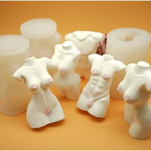 Art Body Candle Mold Female Candle Silicone Mould Wax Female Fragrance Candle Soap Making Chocolate Cake DIY Candle Making Kit