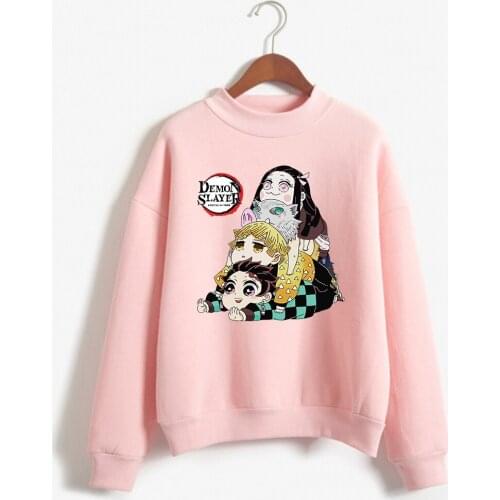 Demon Slayer Kimetsu No Yaiba Men/women Hoodies Anime Unisex Harajuku Graphic Casual Female Sweatshirt