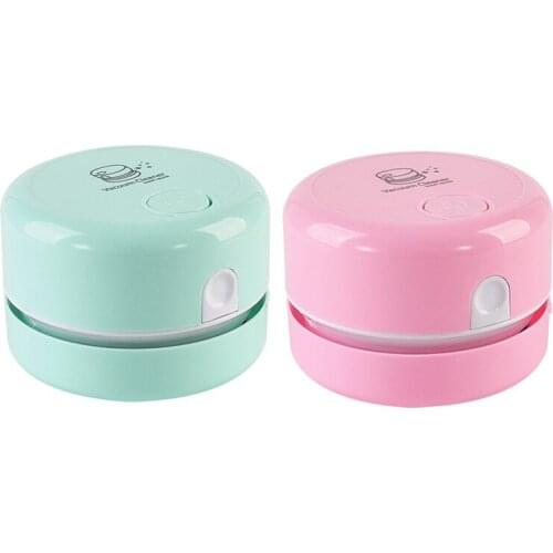 Desktop Vacuum Cleaner, Mini Table Dust er, Handheld Cordless Tabletop Vacuum Cleaning for Keyboard School