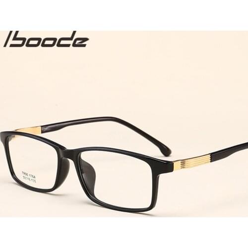 Iboode Vintage Ultra Light TR90 Glasses Frame Men Women Retro Square Myopia Glasses Frames Optical Spectacles Eyewear for Male