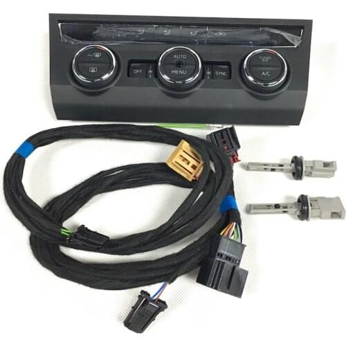 Upgrade Manual To Automatic Climatronic Air Conditioning AC Control Switch Panel Frame For MQB Skoda Superb 3