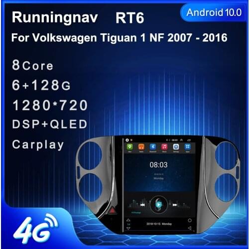 Runningnav For VW Volkswagen Tiguan 1 NF 2007 - 2016 Tesla Type Android Car Radio Multimedia Video Player Navigation GPS