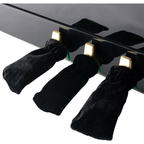 3Pcs Universal Piano Sustain Pedal Velvet Anti-slip Cover Protector Accessories Piano Anti-slip Cover Protector Piano Anti-slip