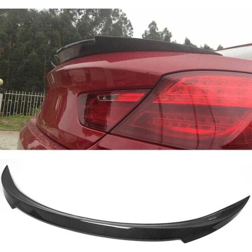 For 6 Series Carbon Fiber Car Rear Rrunk Boot Lip Spoiler Wing for BMW F06 F12 F13 M6 640i 4 Door 2013 - 2016 Rear Trunk Spoiler