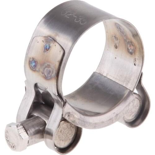Motorbike Exhaust Clamp Clip Stainless Steel Muffler Silencer Clamps (32-35mm)