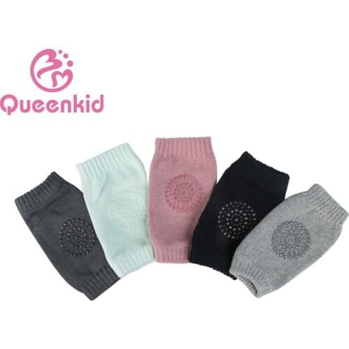 1Pair baby safety knee pads baby knee socks Unisex Cotton Anti-slip Elbow Cushion Crawling infant leg warmers knee protector