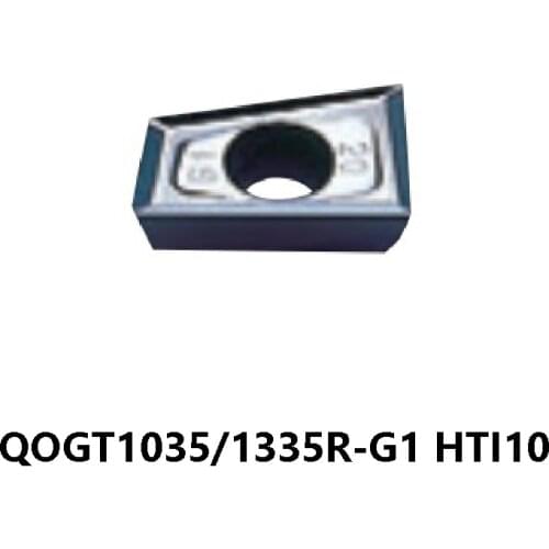 10pcs Carbide Milling Inserts QOGT1035R-G1 QOGT1335R-G1 HTI10 QOGT 1035 1335 Turning Milling Cutter QOGT1035 QOGT1335 R Lathe