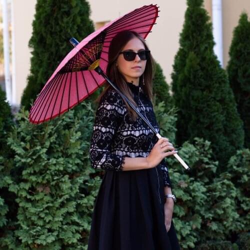 2pcs/lot natural bamboo&wooden performance dancing oilpaper antique wedding bride prop not waterproof decoration art umbrella