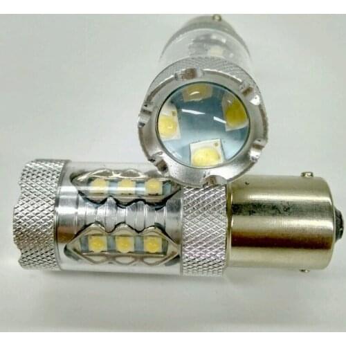 2pc Super Bright White LED SMD 1156 Ba15s P21W 1156P 12V Brake lights Backup Reverse Light Bulb car styling