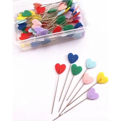 50PCS/Box Buttons Patchwork Pins Needles Flower Sewing Pins DIY Crafts with 6 Types Available DIY Apparel Sewing Pins