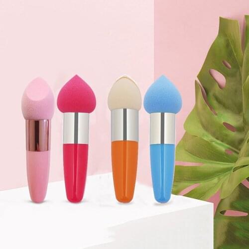 6Pcs/Set Makeup Brush Powder Puff for Foundation Powder Beauty Cosmetic Sponge With Handle Cosmetic Puff Facial Powder Puff Tool