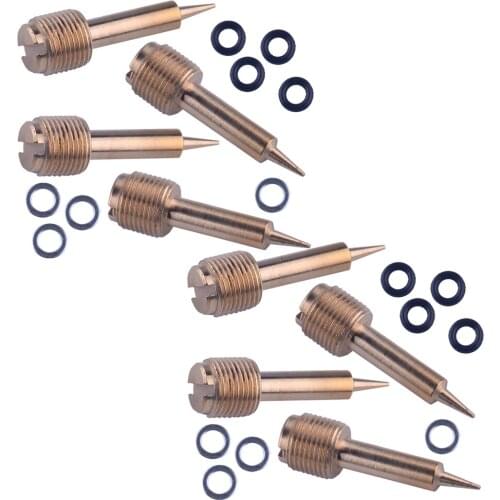 8Sets Carburetor Carb Pilot Mixture Screw Motorcycle Accessories Interior Fit for Suzuki VS 1400 VZ VX 800 GSF 400 1200