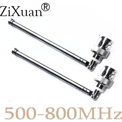 2PCS BNC Receive Signal Wireless Microphone Mic Antenna For Sennheiser EW100 EW300 EW500 G2 135G2 Receiver 500-800MHz