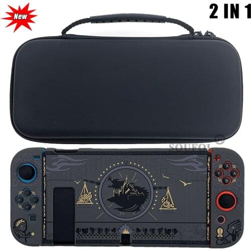 2IN1 Black Portable Hard Case Protective Pouch Storage Bag For Nintendo Switch Console NS Waterproof Travel Cover Game Accessory