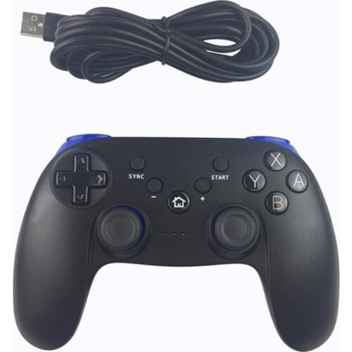 Dual Analog Wireless Bluetooth Classic Remote Controller Pro Gamepad with USB Cable+400mAh Battery for Nintend Wi i U Console