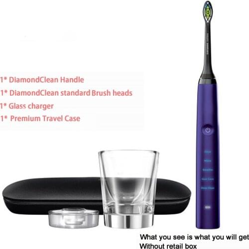 Philips Sonicare Diamondclean Classic Elegant Rechargeable Whitening Electric Toothbrush Amethyst HX9371/71 HX9370
