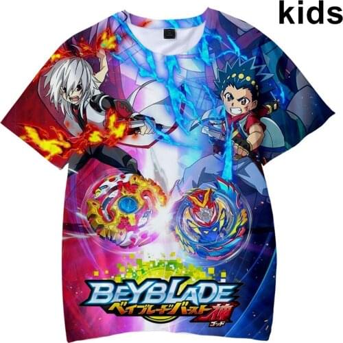 3 To 14 Years kids T Shirt Beyblade Burst Evolution 3D boy/girls T-shirt Harajuku Anime T Shirts Tee Clothes Children tops
