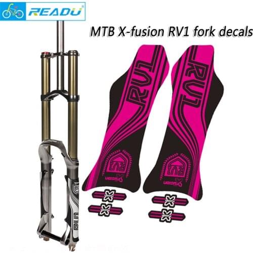 Mountain bike fork sticker MTB X-fusion RV1 stickers bike fork decals safety waterproof fork stickers