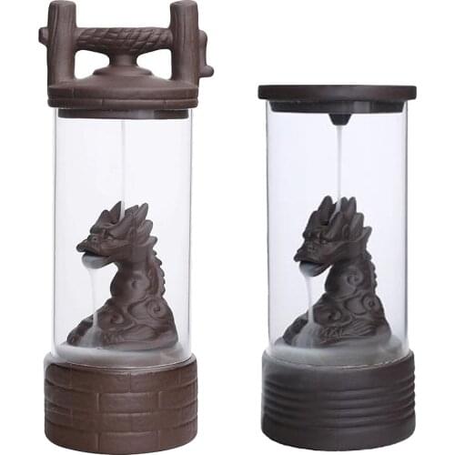 Backflow Incense Burner,Dragon Incense Holder, Ceramic Incense Holder Handmade with Delicated Gift Box Home Decoration