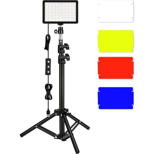 Professional Photography Lighting Kit USB LED Video Light Kit Photography Lighting Tripod Stand Filters For Video Live