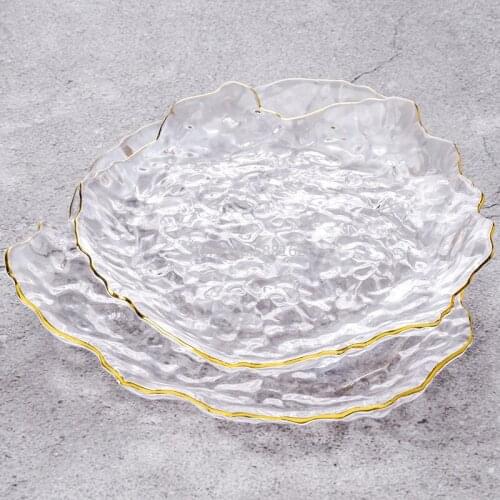 Irregular Phnom Penh Pot Carrying Hand-made Glass Thickening Tea Tray Tea Ceremony Accessories Pad