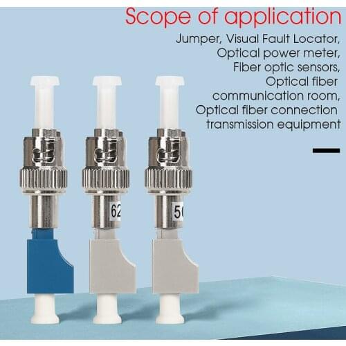 New Optical Fiber Connector (FC )ST Male to LC Female Connector Single- Multi Mode Optical Fiber Adapter Coupler Flange