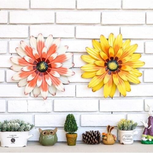 New Welcome Sign Ornament Simulation Metal Sunflower Butterfly Wall Art Hanging Yard Fence Decoration for Home Outdoor