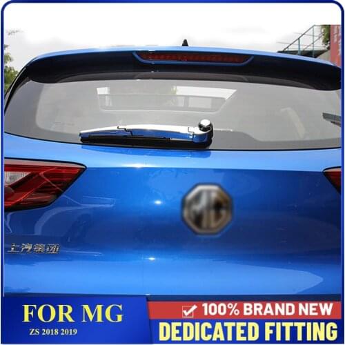 Fit For MG ZS 2018 2019 Car Rear Window Screen Wiper Clean Cover Trim ABS Chrome Tail Rear Glass Wiper Sticker
