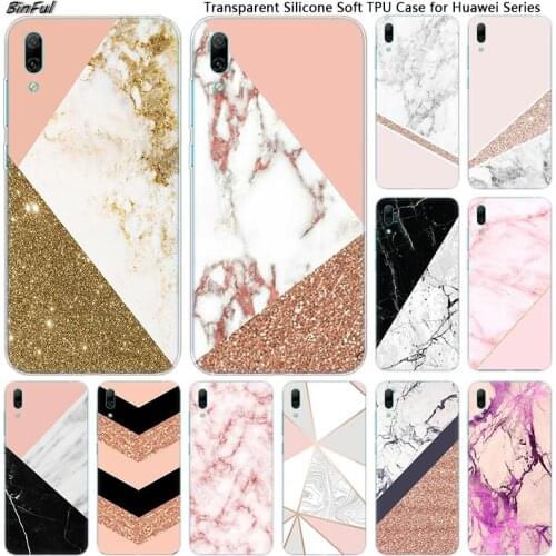 Hot Luxury marble Soft Silicone Phone Case for Huawei Mate 10 20 Lite Pro Enjoy 9S Y9 Y7 Y6 Y5 2019 2018 Pro 2017 Fashion Cover