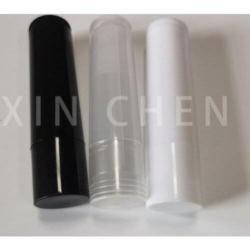 50 PCS 5 ML Lip Gloss Tube Empty Cosmetic packaging Lipstick Lip Balm Tubes Sample Container for Travel Makeup Tools Clear White