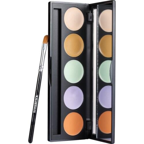 R&B Professional Concealer Palette Eye Dark Concealer Facial Face Foundation Cream Makeup Cosmetic Beauty Set With Brush