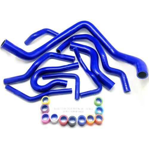 Silicone Radiator Hose for Honda CIVIC D15B EK3 96-98 (9 PCS)
