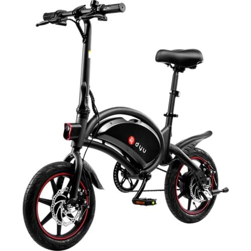 Europe Stock DYU D3 Plus Electric Bike 36V 10AH Li-ion Battery 250W Electric Commuting Bycicle Max load 120kg