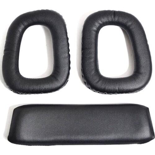High quality Replacement Top Headband Cushion Pad + Ear Pads Cushions Cover for Logitech G35 G930 G430 F450 Headset